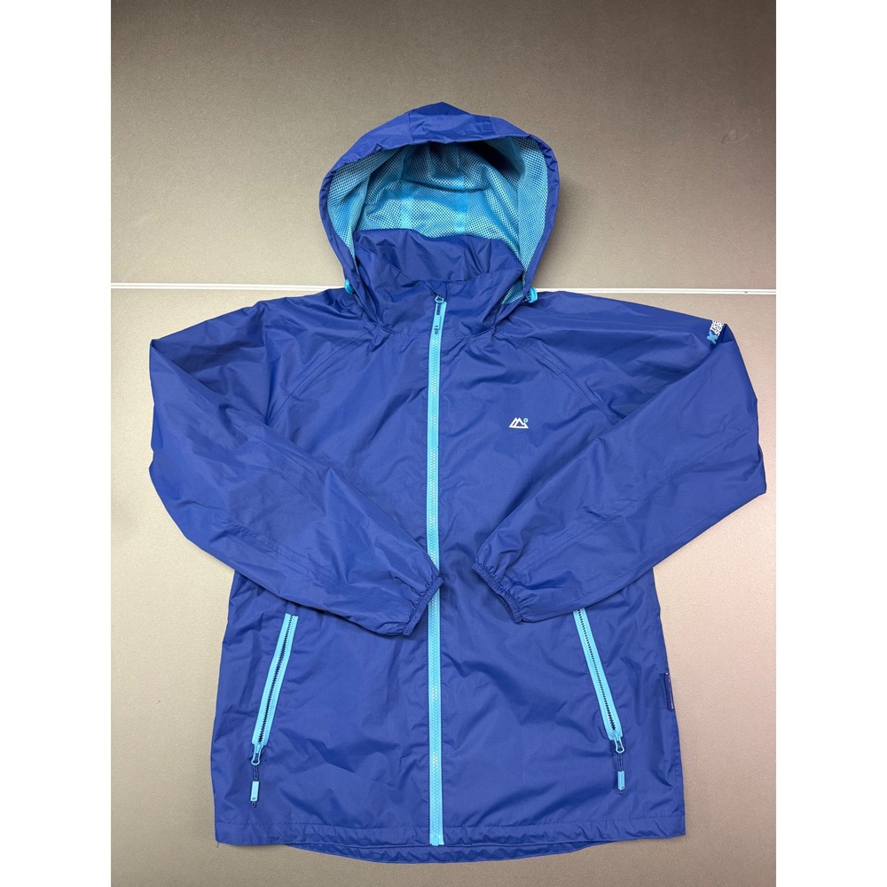 Target Dry Xtreme Series Evolve Blue Hooded Rain Jacket Windbreaker Size 12